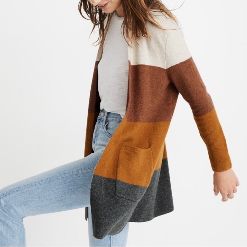 Madewell Kent Striped Caridgan